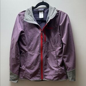 Patagonia Purple Jacket with Red Zipper